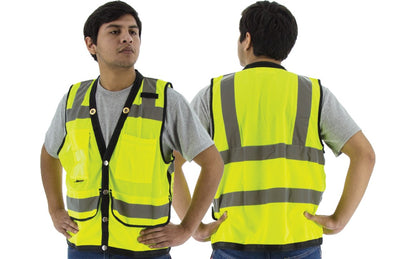 75-3207 Majestic Hi-Viz Heavy Duty Mesh Vest, ANSI 2 — 1 Each or 50 Each — FREE SHIPPING*