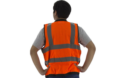 75-3207 Majestic Hi-Viz Heavy Duty Mesh Vest, ANSI 2 — 1 Each or 50 Each — FREE SHIPPING*