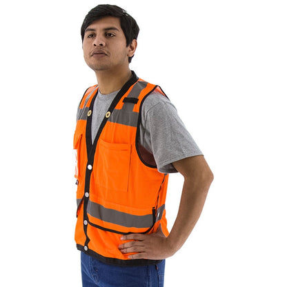 75-3207 Majestic Hi-Viz Heavy Duty Mesh Vest, ANSI 2 — 1 Each or 50 Each — FREE SHIPPING*