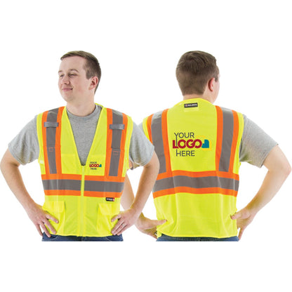 75-3209 Majestic Hi-Viz Mesh Vest with DOT Striping, ANSI 2 — 1 Each or 50 Each — FREE SHIPPING*