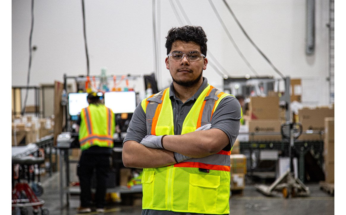 75-3210 Majestic Hi-Viz Mesh Vest with DOT Striping, ANSI 2 — 1 Each or 50 Each — FREE SHIPPING*