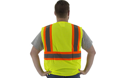 75-3211 Majestic Hi-Viz Mesh Vest with DOT Striping, ANSI 2 — 1 Each or 50 Each — FREE SHIPPING*