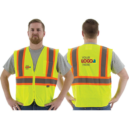 75-3217 Majestic Hi-Viz Mesh Vest with DOT Striping, ANSI 2 — 1 Each or 50 Each — FREE SHIPPING*