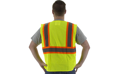 75-3217 Majestic Hi-Viz Mesh Vest with DOT Striping, ANSI 2 — 1 Each or 50 Each — FREE SHIPPING*