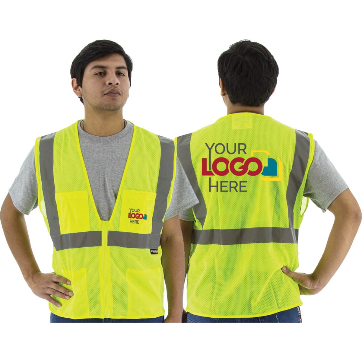 75-3231 Majestic Hi-Viz Mesh Vest, ANSI 2 — 1 Each or 50 Each — FREE SHIPPING*