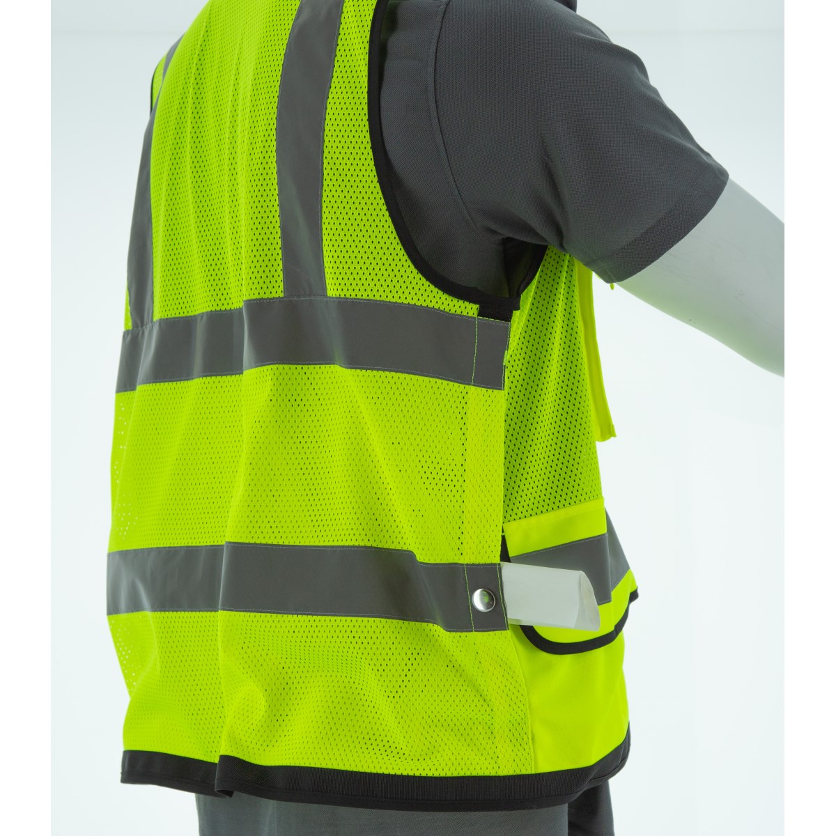 75-3245 Majestic Zipper Front High Vis Heavy Duty Mesh Vest, ANSI 2, L — 1 Each or 50 Each — FREE SHIPPING*