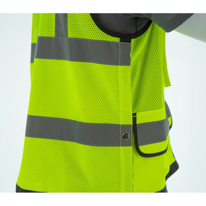 75-3245 Majestic Zipper Front High Vis Heavy Duty Mesh Vest, ANSI 2, L — 1 Each or 50 Each — FREE SHIPPING*