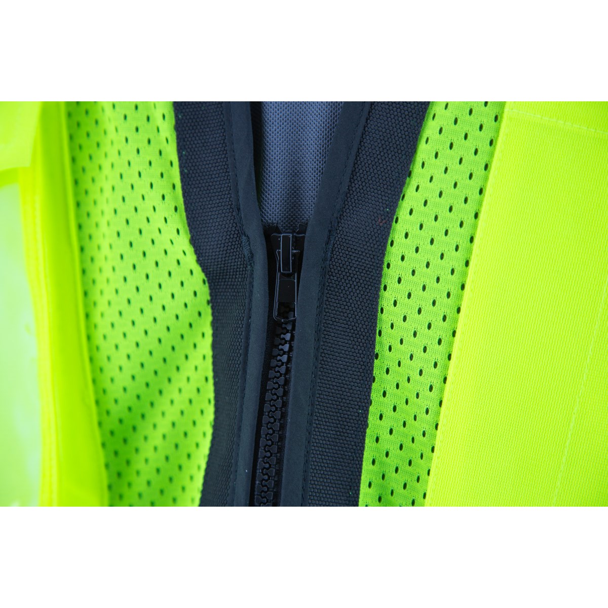 75-3247 Majestic Zipper Front High Vis HD Black Bottom Mesh Vest, ANSI 2, L — 1 Each or 50 Each — FREE SHIPPING*