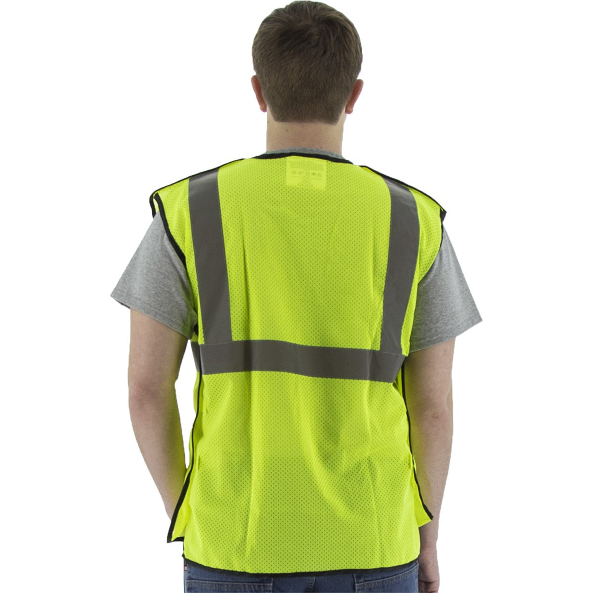 75-3255 Majestic Hi-Viz Mesh Breakaway Vest, Yellow, Single Size, ANSI 2 — 1 Each or 50 Each — FREE SHIPPING*