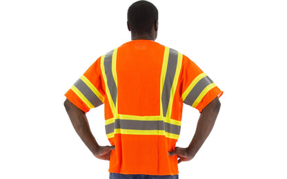 75-3302 Majestic Hi-Viz Mesh Vest with DOT Striping, ANSI 3 — 1 Each or 50 Each — FREE SHIPPING*