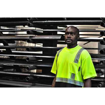 75-5215 Majestic Hi-Viz Shirt with Reflective Chainsaw Striping, ANSI 2 — 1 Each or 25 Each — FREE SHIPPING*