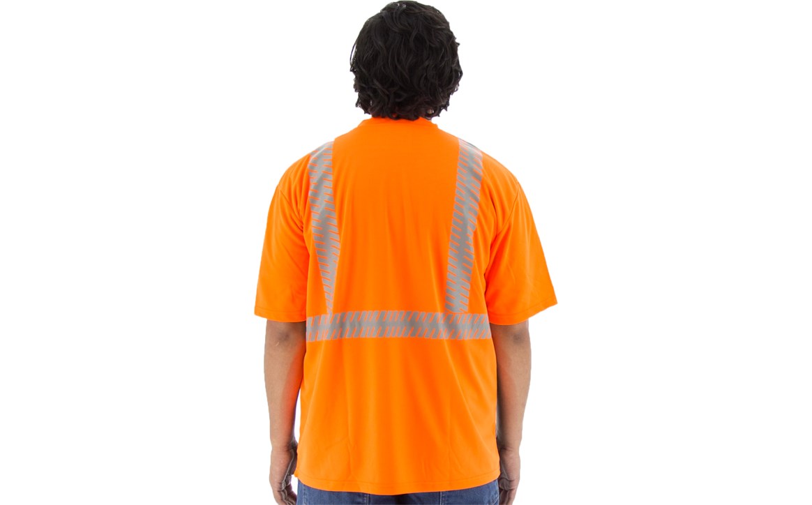 75-5215 Majestic Hi-Viz Shirt with Reflective Chainsaw Striping, ANSI 2 — 1 Each or 25 Each — FREE SHIPPING*