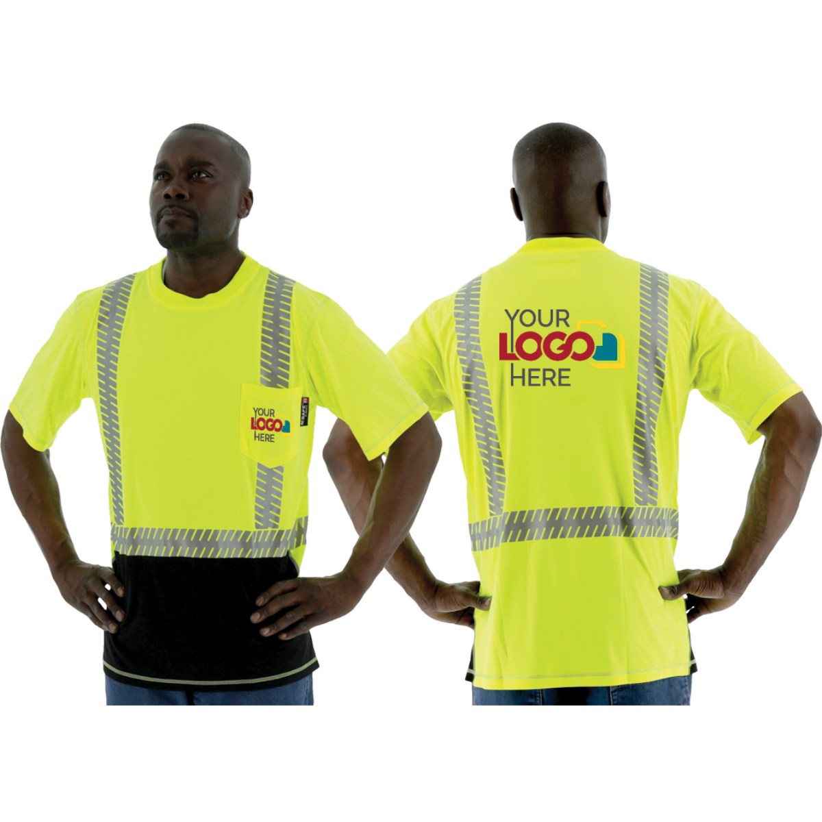 75-5217 Majestic Hi-Viz snag resistant T-Shirt, ANSI 2 — 1 Each or 25 Each — FREE SHIPPING*