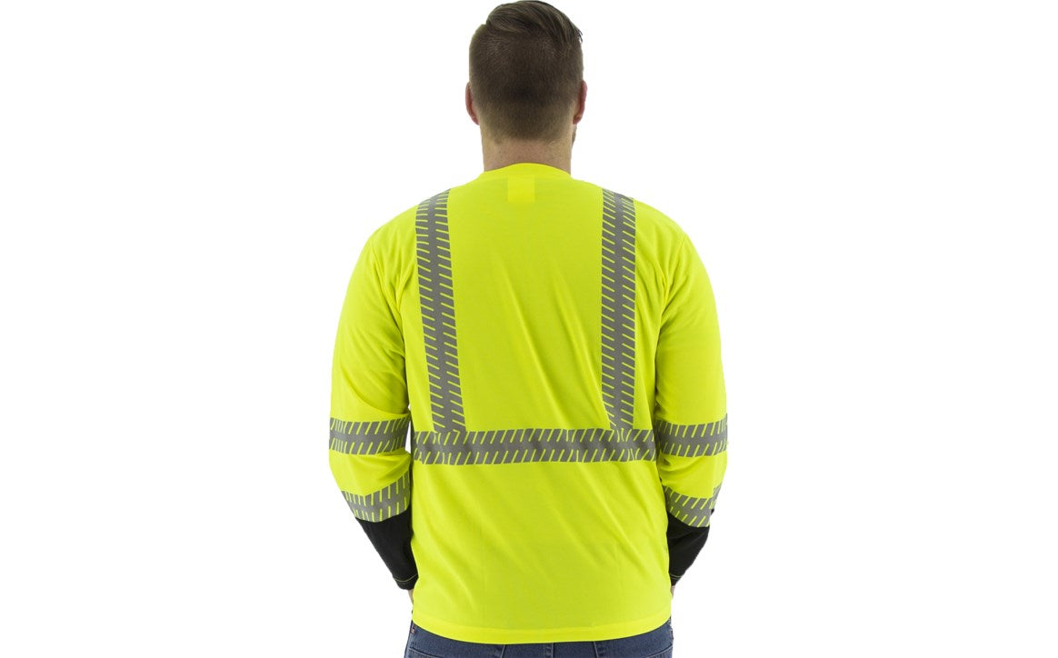75-5257 Majestic Hi-Viz shirt with reflective Chainsaw Striping, ANSI 2 — 1 Each or 25 Each — FREE SHIPPING*