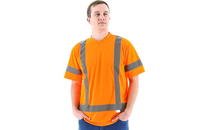 75-5303 Majestic Hi-Viz Short Sleeve Shirt, ANSI 3 — 1 Each or 25 Each — FREE SHIPPING*