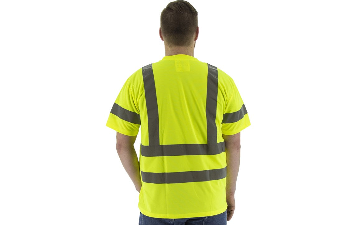 75-5306 Majestic Hi-Viz Short Sleeve Shirt, ANSI 3 — 1 Each or 25 Each — FREE SHIPPING*