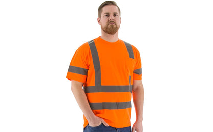75-5305 Majestic Hi-Viz Short Sleeve Shirt, ANSI 3 — 1 Each or 25 Each — FREE SHIPPING*
