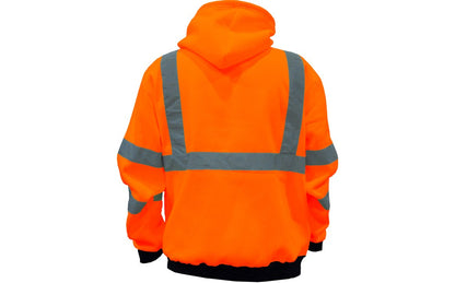 75-5328 Majestic Hi-Viz Hooded Pullover Sweatshirt, ANSI 3 — 1 Each or 10 Each — FREE SHIPPING*