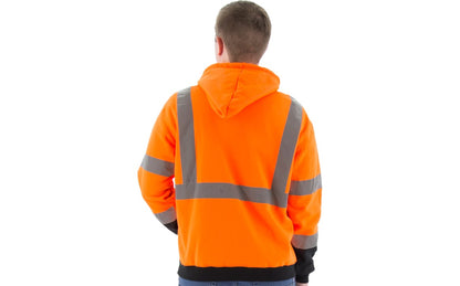 75-5328 Majestic Hi-Viz Hooded Pullover Sweatshirt, ANSI 3 — 1 Each or 10 Each — FREE SHIPPING*