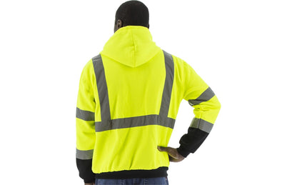75-5331 Majestic Hi-Viz Hooded Sweatshirt with TEFLON®, ANSI 3 — 1 Each or 10 Each — FREE SHIPPING*