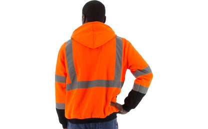 75-5331 Majestic Hi-Viz Hooded Sweatshirt with TEFLON®, ANSI 3 — 1 Each or 10 Each — FREE SHIPPING*