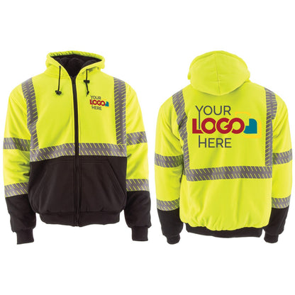 75-5337 Majestic Hi-Viz Yellow, High Pile Fleece Jacket, ANSI 3, R — 1 Each or 10 Each — FREE SHIPPING*
