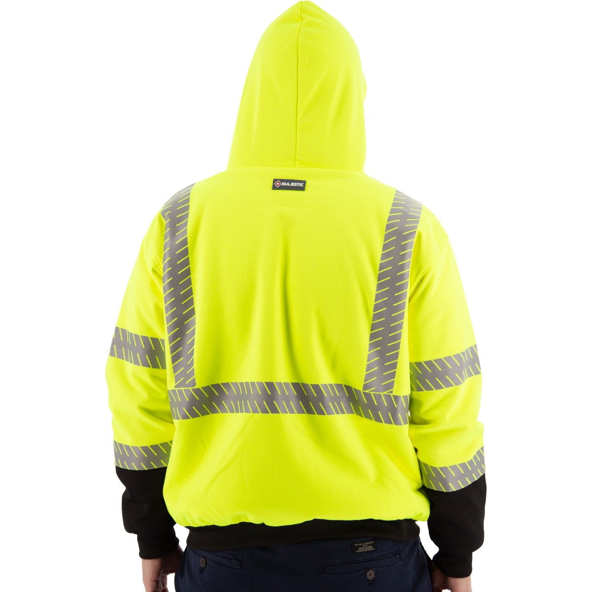 75-5337 Majestic Hi-Viz Yellow, High Pile Fleece Jacket, ANSI 3, R — 1 Each or 10 Each — FREE SHIPPING*