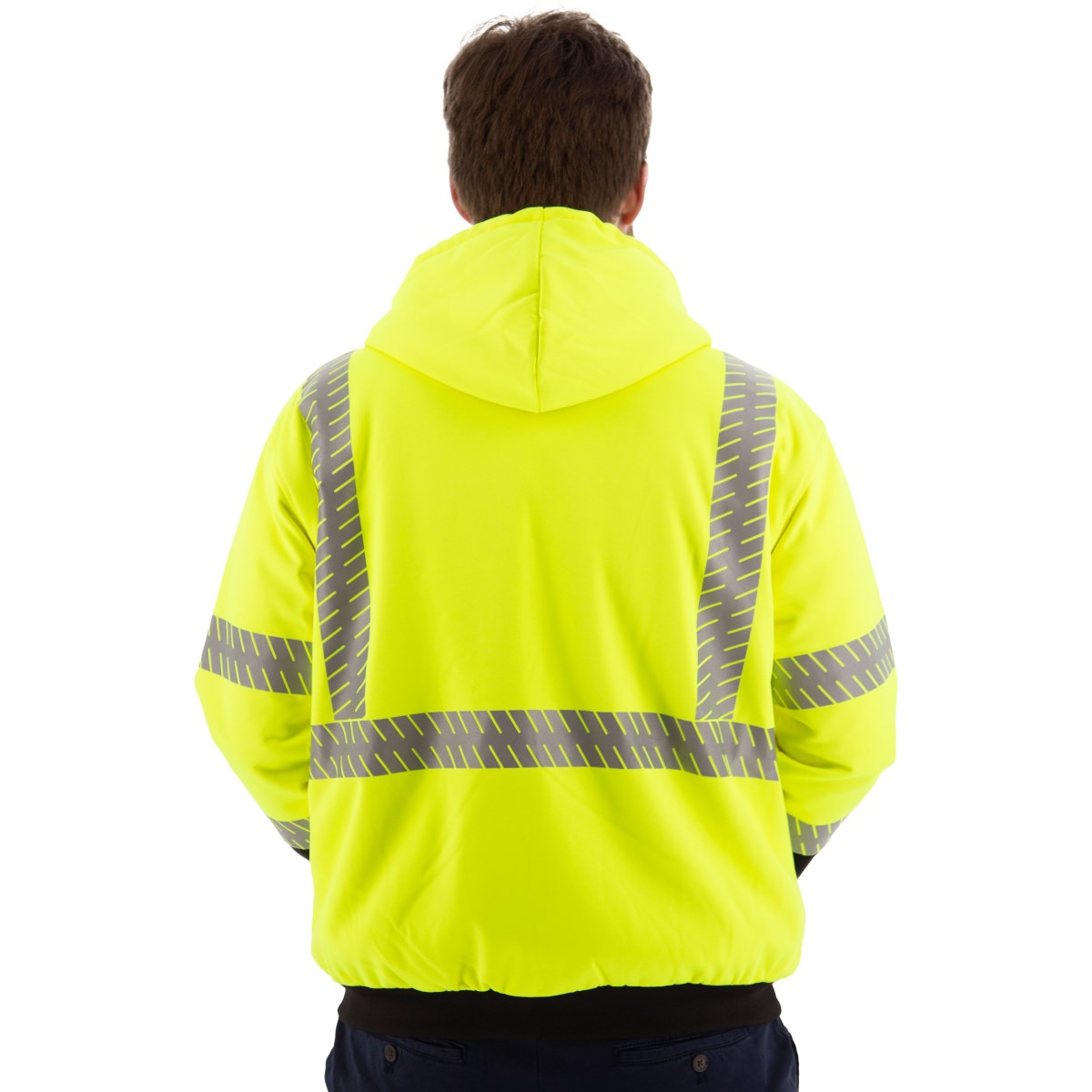 75-5337 Majestic Hi-Viz Yellow, High Pile Fleece Jacket, ANSI 3, R — 1 Each or 10 Each — FREE SHIPPING*