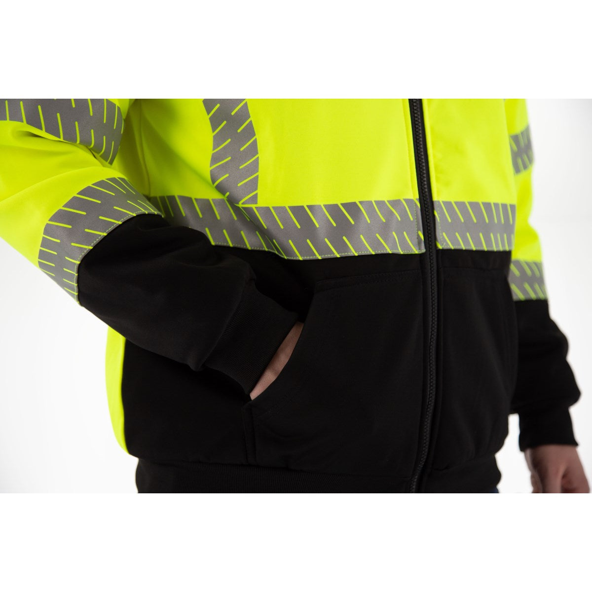 75-5337 Majestic Hi-Viz Yellow, High Pile Fleece Jacket, ANSI 3, R — 1 Each or 10 Each — FREE SHIPPING*