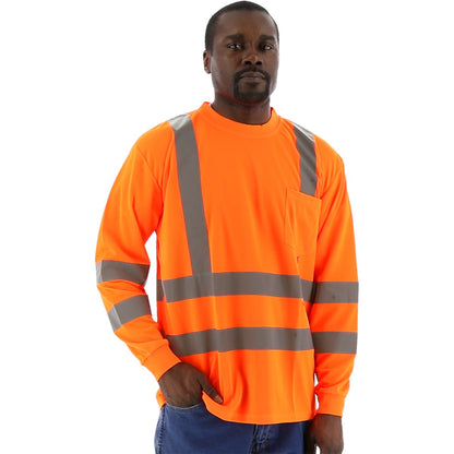 75-5355 Majestic Hi-Viz Long Sleeve Shirt, ANSI 3 — 1 Each or 25 Each — FREE SHIPPING*