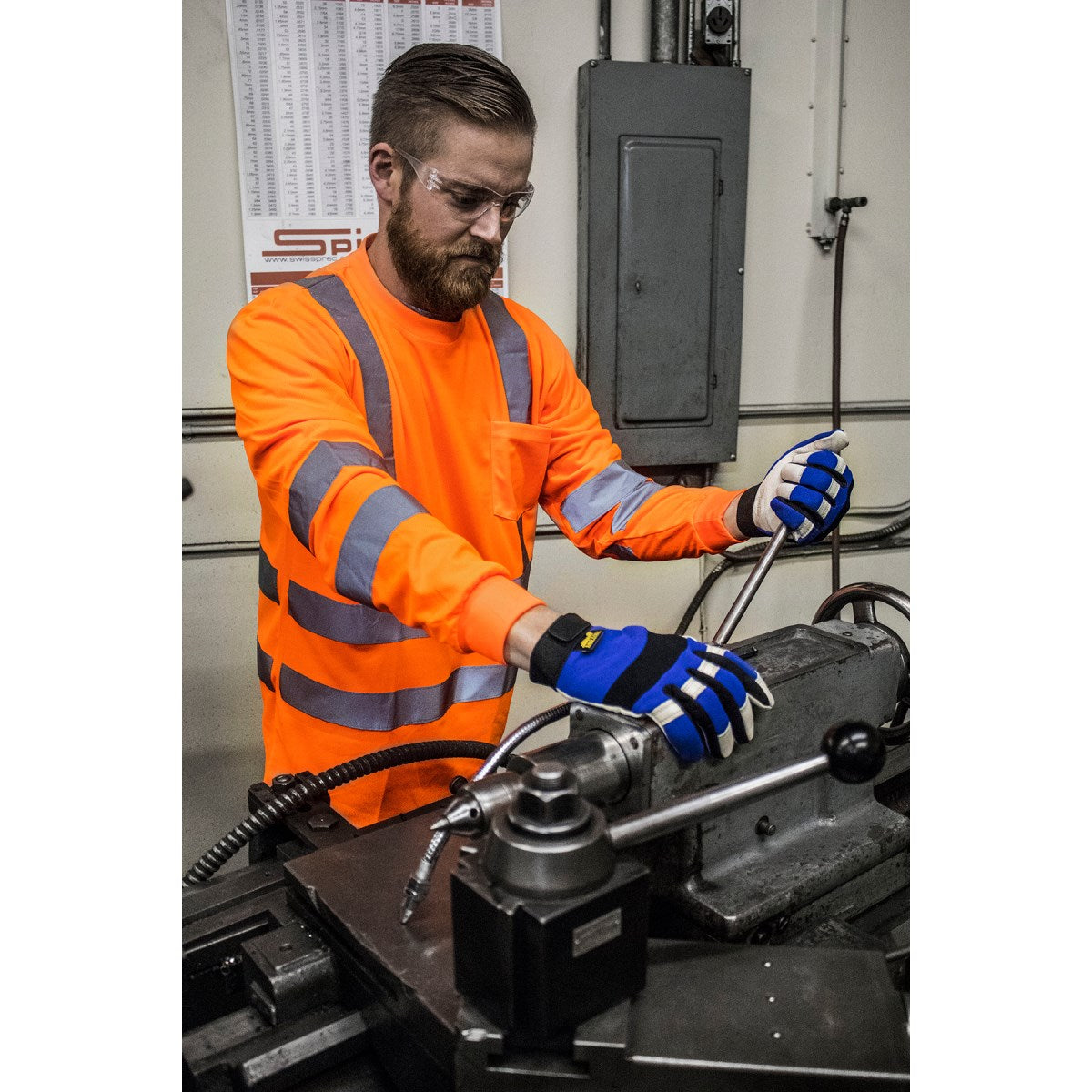 75-5355 Majestic Hi-Viz Long Sleeve Shirt, ANSI 3 — 1 Each or 25 Each — FREE SHIPPING*