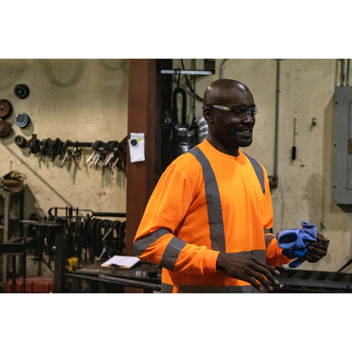 75-5355 Majestic Hi-Viz Long Sleeve Shirt, ANSI 3 — 1 Each or 25 Each — FREE SHIPPING*