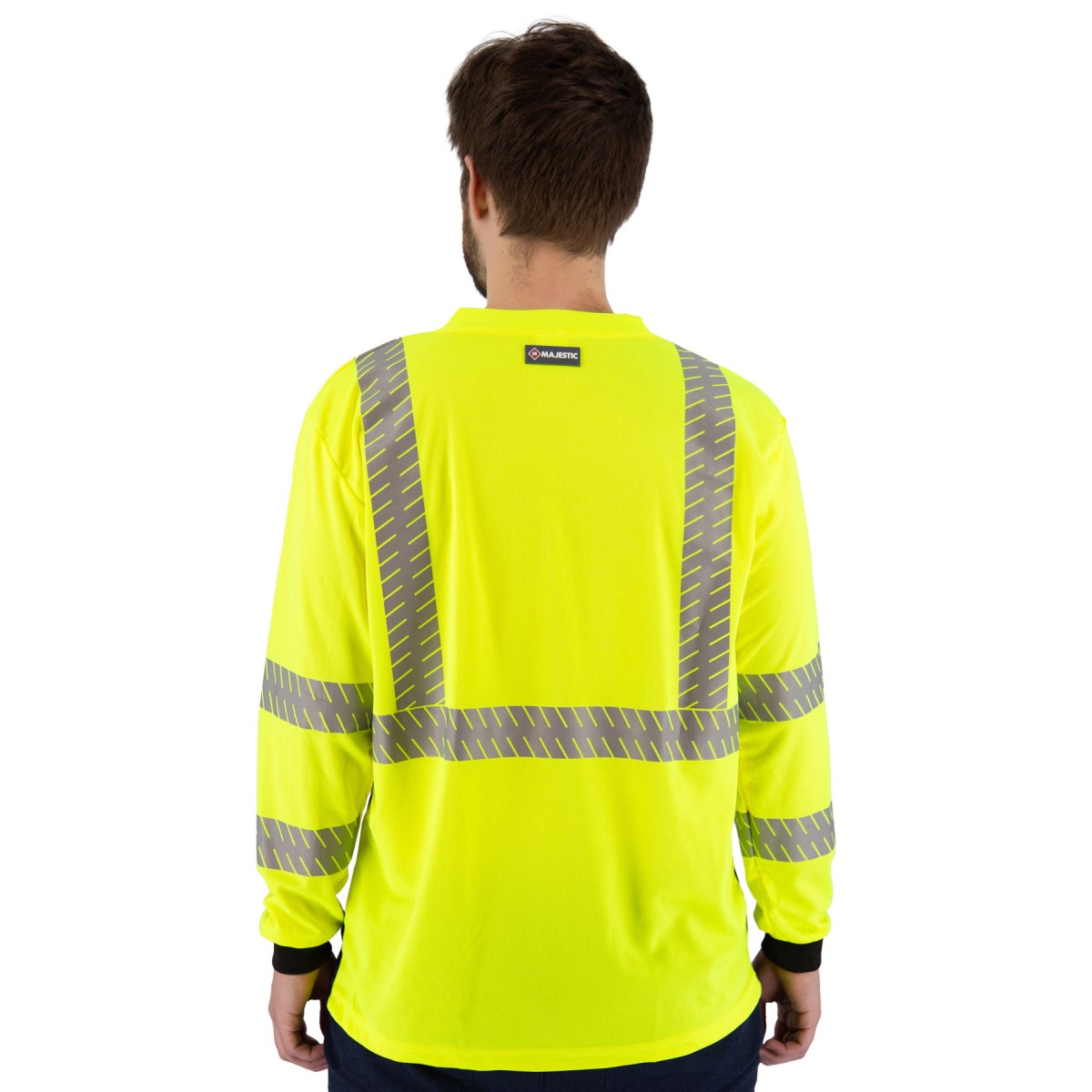 75-5357 Majestic High Visibility Shirt with Reflective Chainsaw Striping, ANSI 3, R — 1 Each or 25 Each — FREE SHIPPING*