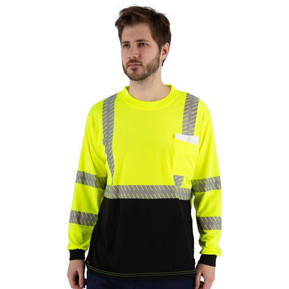 75-5357 Majestic High Visibility Shirt with Reflective Chainsaw Striping, ANSI 3, R — 1 Each or 25 Each — FREE SHIPPING*