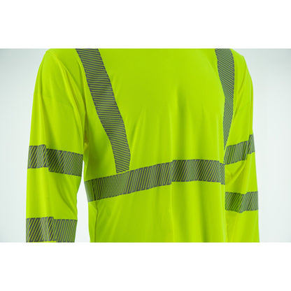 75-5359 Majestic Hi-Viz Yellow Hooded Long Sleeve Shirt, ANSI 3, R — 1 Each or 25 Each — FREE SHIPPING*