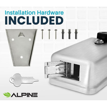 1200 ml Stainless Steel Vertical Bulk Refillable Surface-Mounted LIQUID or LOTION Soap Dispenser, 40 oz Capacity, Manual Operation — FREE SHIPPING*