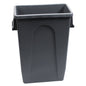 Performance Plus™ 23 Gallon Tight Fit Waste Receptacle w/Venting Channels for Easier Bag Removal, Gray - 1/ea