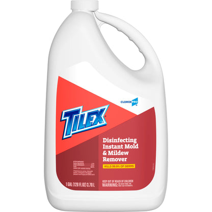 CloroxPro™ Tilex® Disinfecting Instant Mold & Mildew Remover, Gallon Refill Bottle (128 oz) - 4/cs