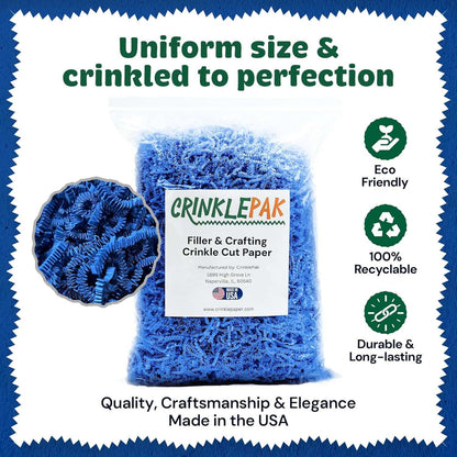 10 LB Blue Crinkle Paper