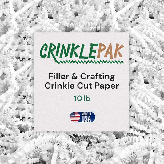 10 LB White Crinkle Paper