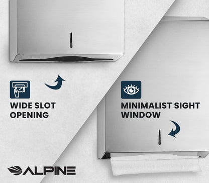 C-Fold/Multifold Paper Towel Dispenser, Stainless Steel Brushed — FREE SHIPPING*