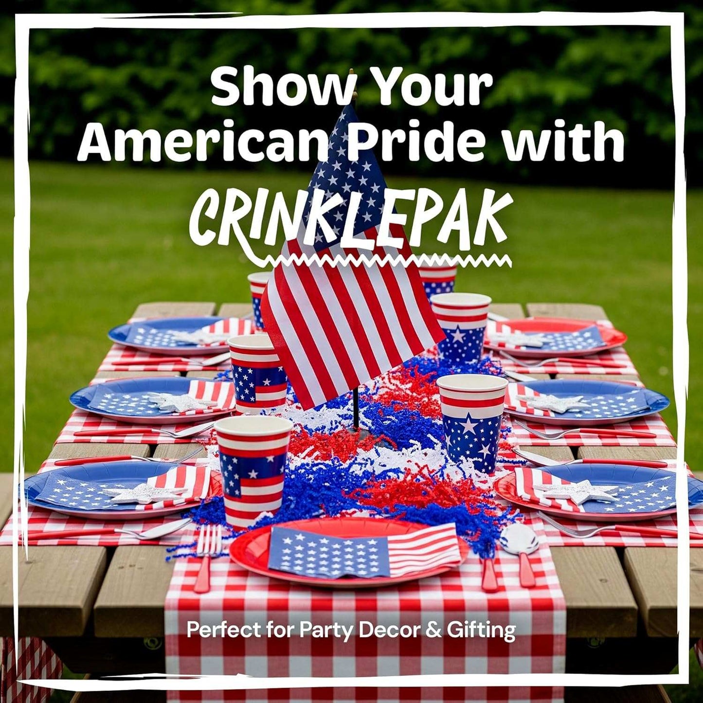 10 LB Blue Crinkle Paper