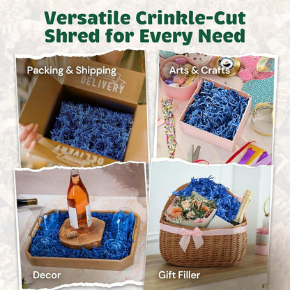 10 LB Blue Crinkle Paper