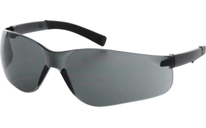 Safety Glasses, Single Wrap-Around Scratch-Resistant Lens, Flexible Rubber Temples — CHOOSE Clear, Smoke, Indoor/Outdoor, or Blue Mirror Lens  — FREE SHIPPING*