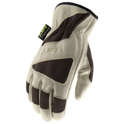 LIFT Safety 8 SECONDS Leather Glove (dexterity, tactility, superior abrasion resistance) - Dual Tone