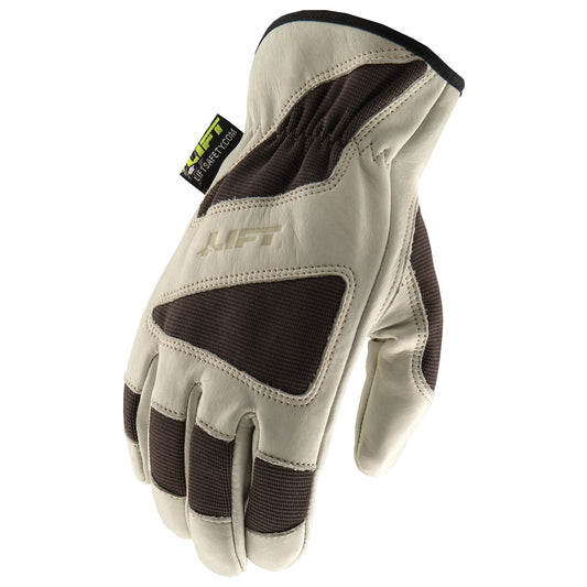 LIFT Safety 8 SECONDS Leather Glove (dexterity, tactility, superior abrasion resistance) - Dual Tone