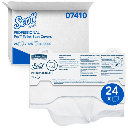 Scott® Pro Personal Seats One-At-A-Time Lever Dispensed Seat Covers - 3000/cs