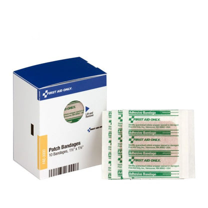 FAE-3000 SmartCompliance First Aid Kit Refill, Patch Bandages, 1 1/2" x 1 1/2" - 10/Box