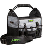 LIFT Safety LIFT HAULER PRO-SERIES Open Top Tool Bag (waterproof base, ballistic shell, glove-friendly zippers)