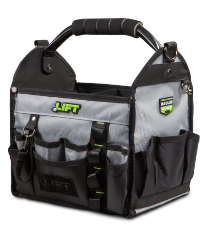 LIFT Safety LIFT HAULER PRO-SERIES Open Top Tool Bag (waterproof base, ballistic shell, glove-friendly zippers)